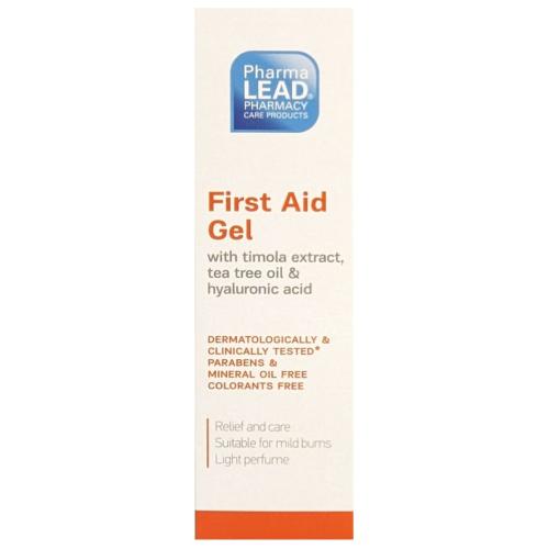 Pharmalead First Aid Gel With Timola Extract, Tea Tree Oil & Hyaluronic Acid Κατάλληλο Για Ήπια Ηλιακά ή Θερμικά Εγκαύματα 50ml